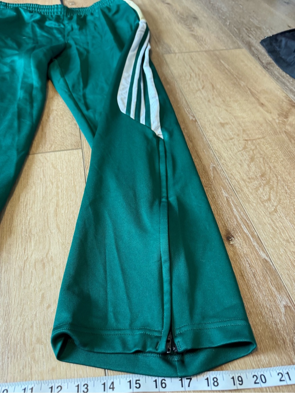MENS ADIDAS PANTS SIZE XL GREEN GOLD WHITE CLIMACOOL - Picture 5 of 9